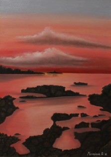 tramonto su Isola